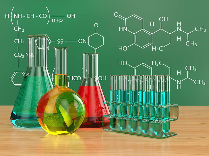 Chemistry Teacher, education, science, research, multi colored Free HD Wallpaper