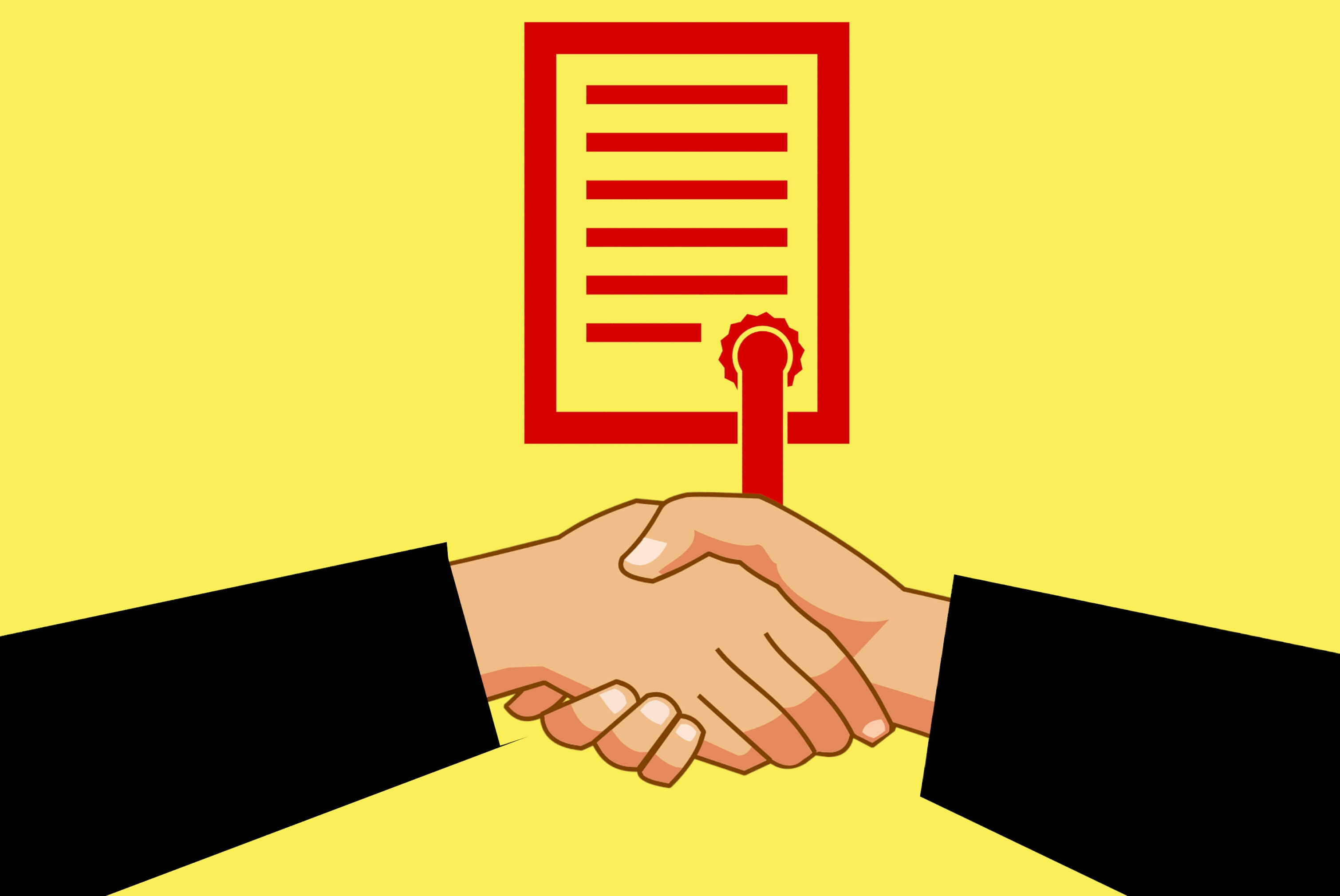 Contract Graphic, human hand, paper, cartoon, cooperation