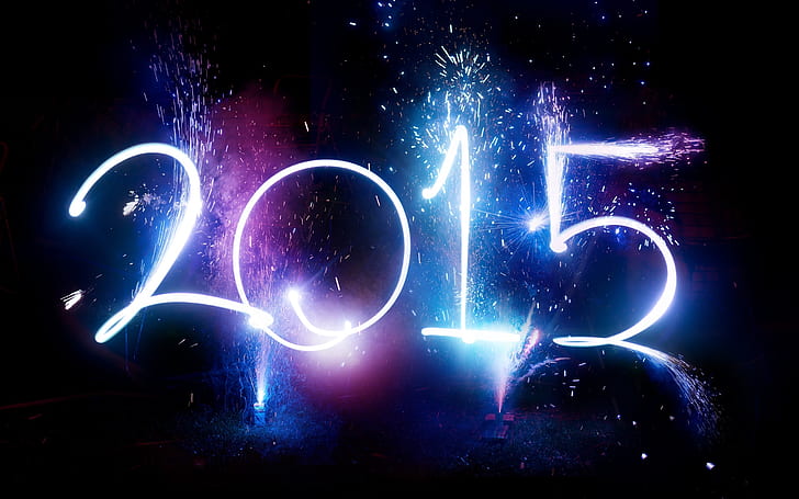Cool Happy New Year, year, happy, new, white Free HD Wallpaper