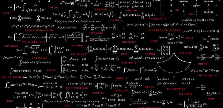 Crazy Math Formula, text, mathematics, typography, science Free HD Wallpaper