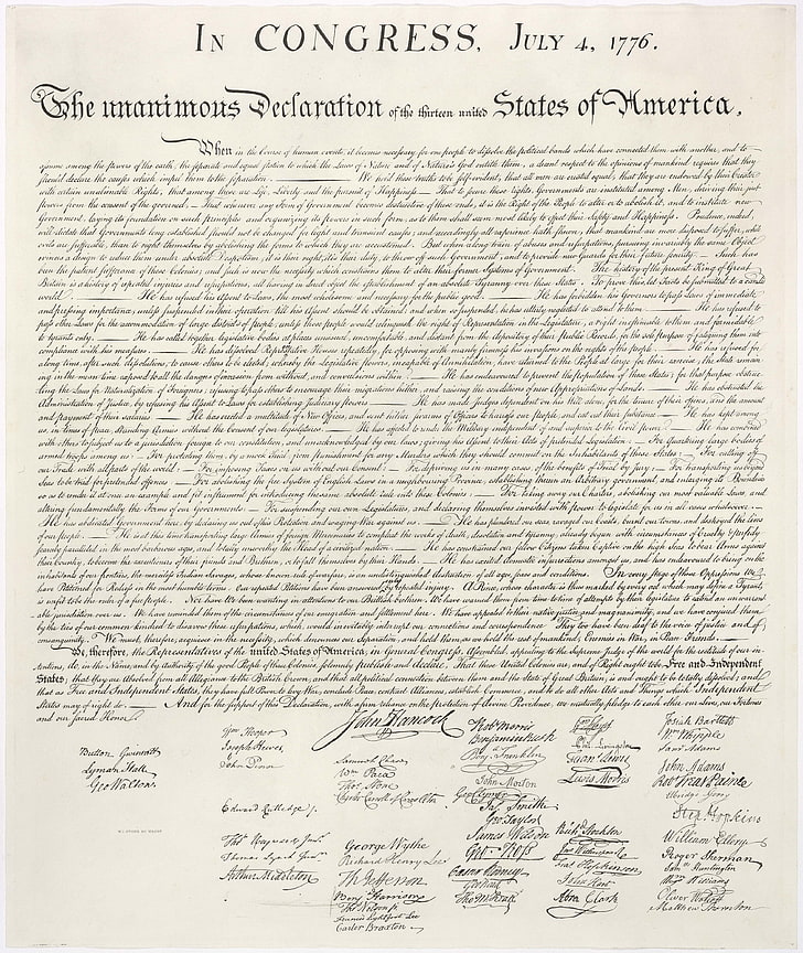 Declaration of Independence Date, document, handwriting, communication, declaration of independence