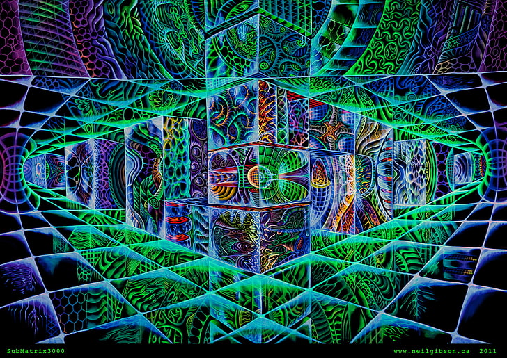 DMT Trip Alien, computer network, digital composite, internet, illuminated Free HD Wallpaper