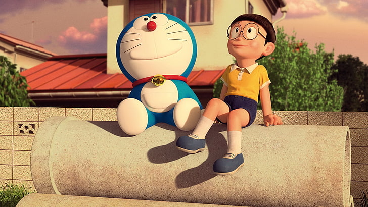 Doraemon: Nobita's Chronicle of the Moon Exploration, toy, men, widescreen, full length