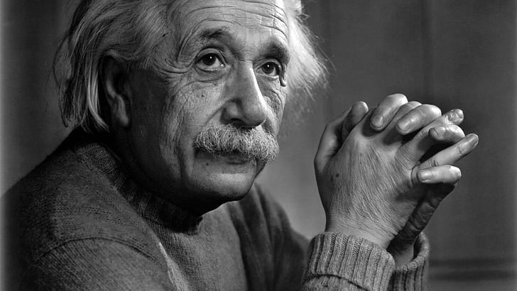 einstein,, albert, monochrome, genius Free HD Wallpaper