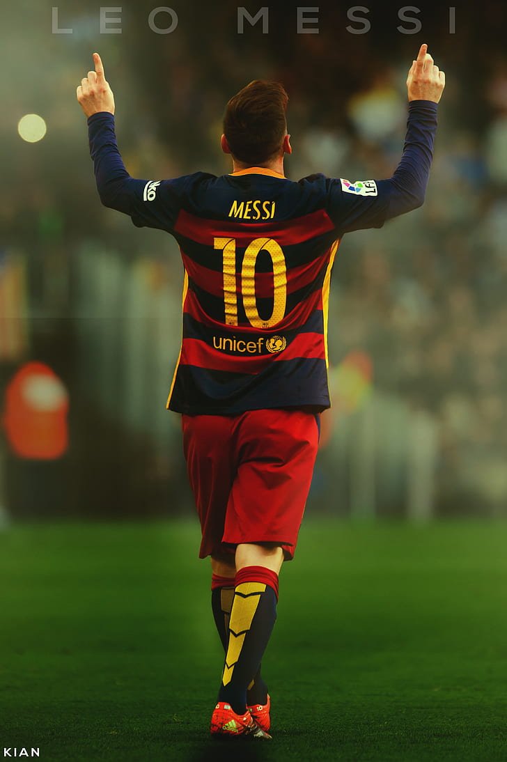 Football Messi, lionel messi, fc barcelona, photoshop, Photoshop Free HD Wallpaper