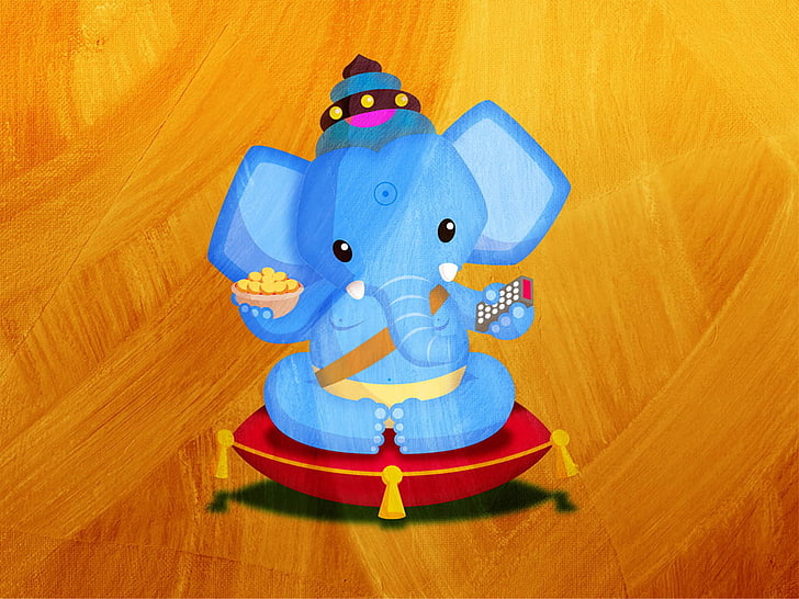 Ganesha Painting, clothing, hardwood floor, innocence, lord ganesha Free HD Wallpaper