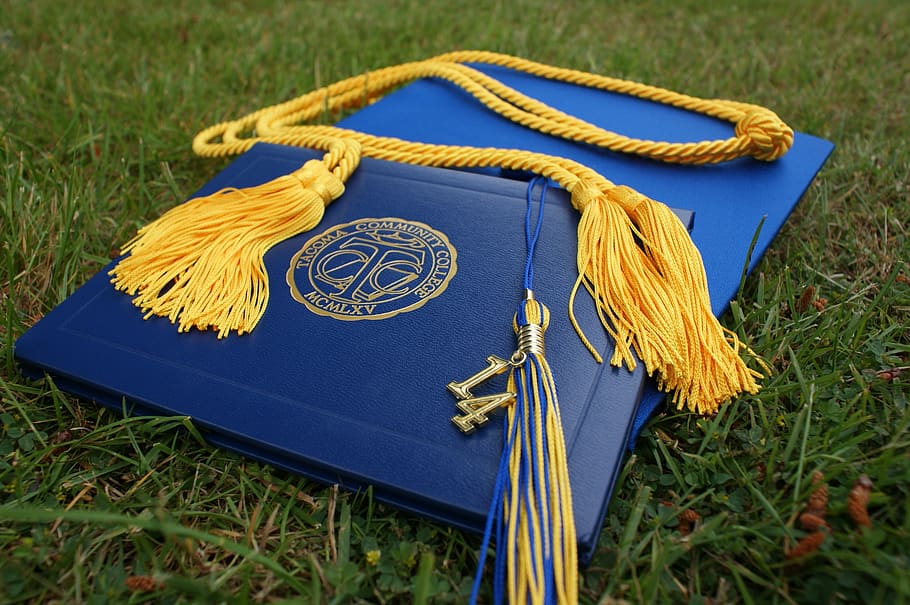 High School Graduation Cap, no people, school, graduation, pattern Free HD Wallpaper