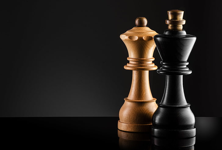 King Queen Chess Piece, board game, leadership, leisure activity, game Free HD Wallpaper