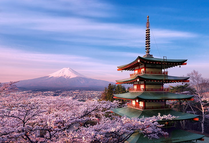 Mount Fuji Shinto, japan, mt fuji, place of worship, fuji Free HD Wallpaper