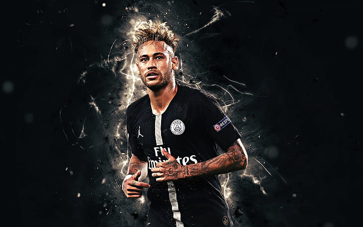 Neymar Jr PSG Jersey, brazilian, soccer, paris saintgermain fc, neymar Free HD Wallpaper