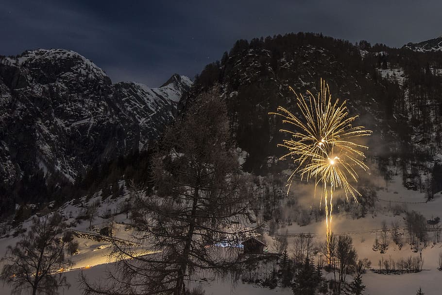 night, mountain, cold temperature, winter picture