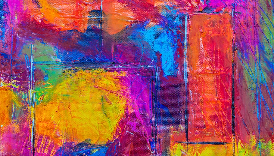 Oil and Acrylic Painting, paintings, painted, abstract backgrounds, modern Free HD Wallpaper