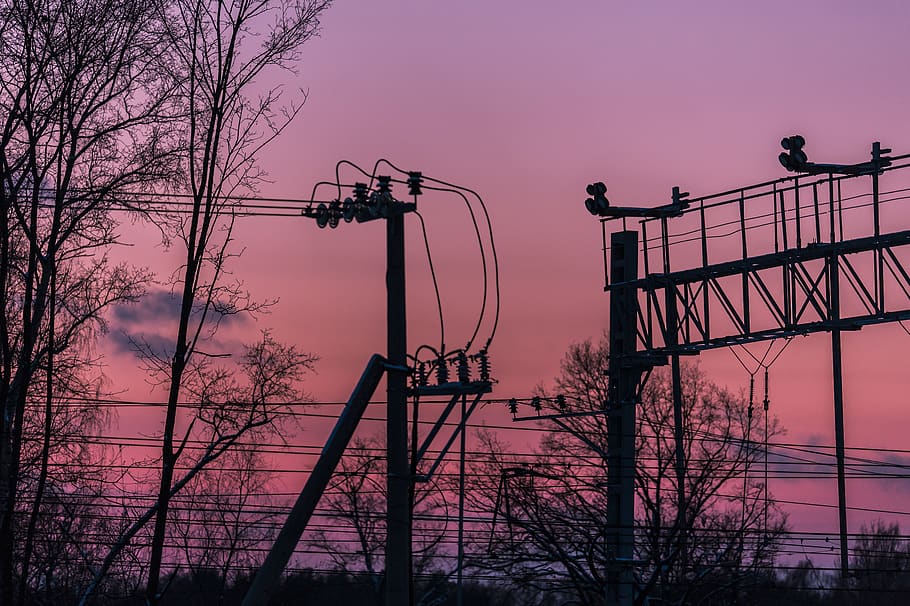 Pink Purple Aesthetic, cable, electricity, fuel and power generation, wire Free HD Wallpaper