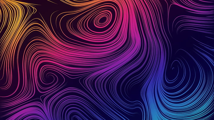 Psychedelic Vector, purple, design, low angle view, abstract backgrounds