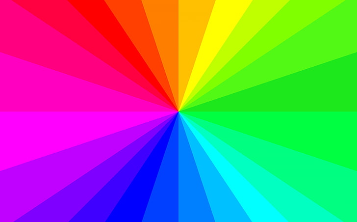 Rainbow Square, rainbow, shape, gradient, bright Free HD Wallpaper