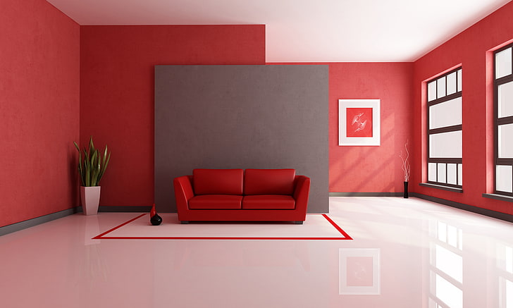 Red Bathroom Design Ideas, modern, apartment, electric lamp, built structure Free HD Wallpaper