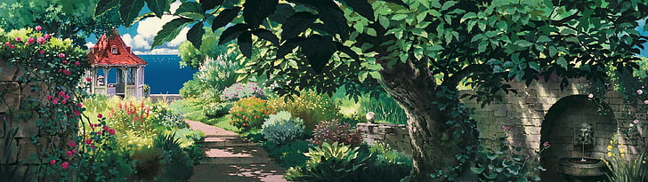 Studio Ghibli Landscape, cultures, house, travel, day