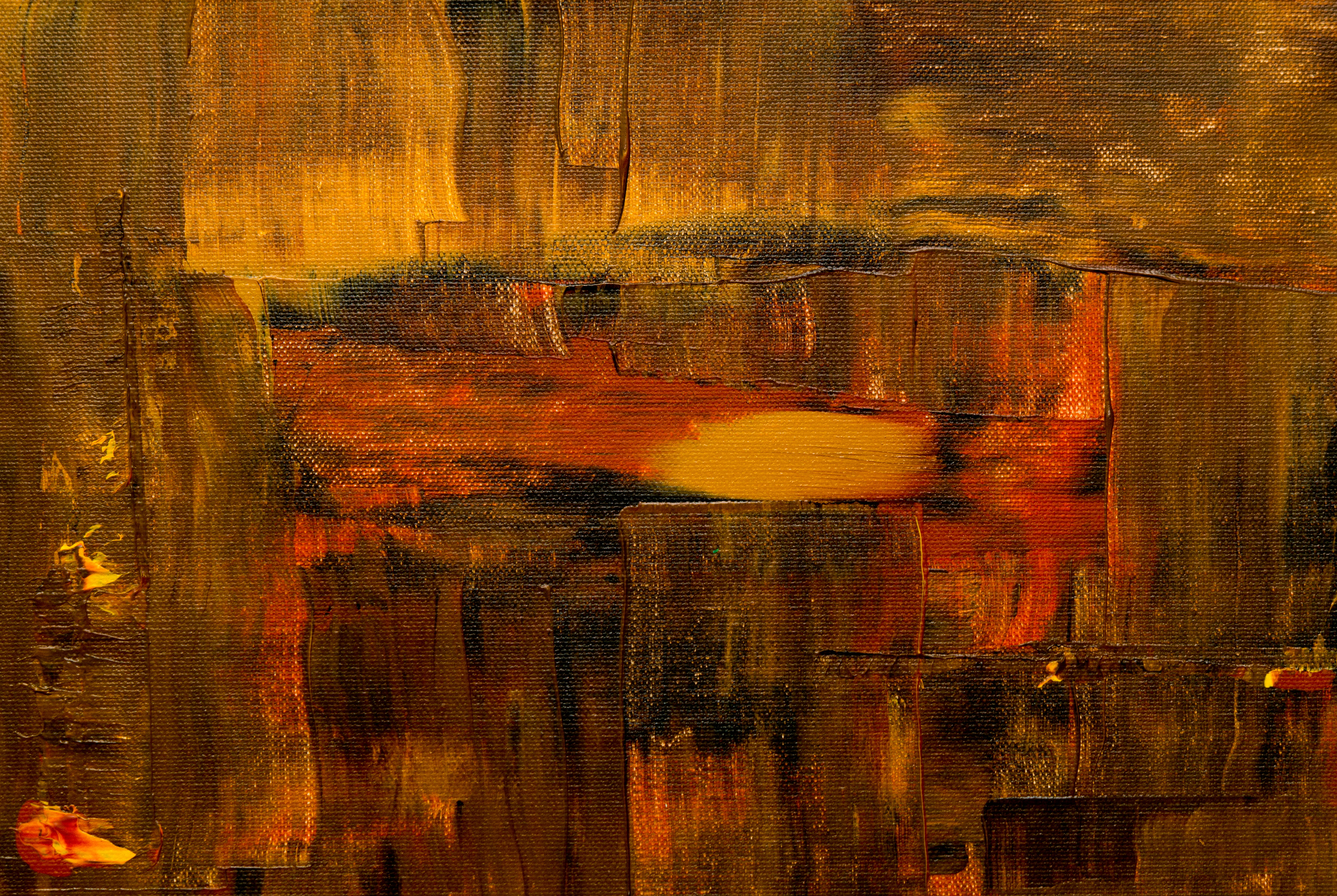Whimsical Fish Paintings, hardwood, expressionism, abstract expressionism, textured