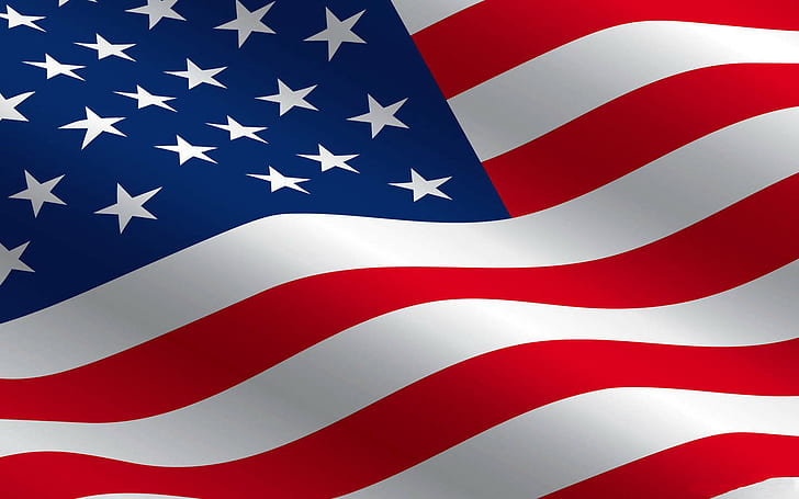 American Flag HD, flag, country, lines, star Free HD Wallpaper