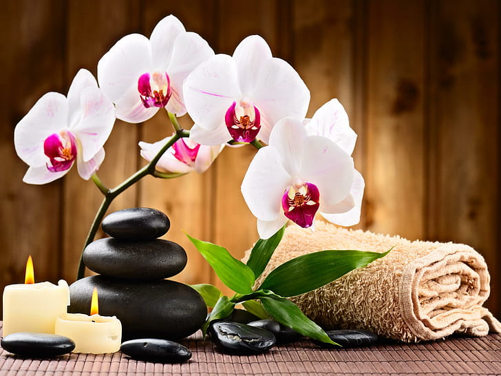 Beauty Spa, nice, spa, relax, candle Free HD Wallpaper