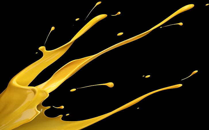 Black and Yellow Pattern, studio shot, pattern, indoors, splashing Free HD Wallpaper