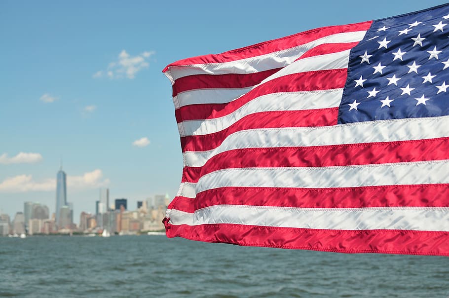 Brent Johnson Milkshake Theory, usa, red, us flag, new york city Free HD Wallpaper