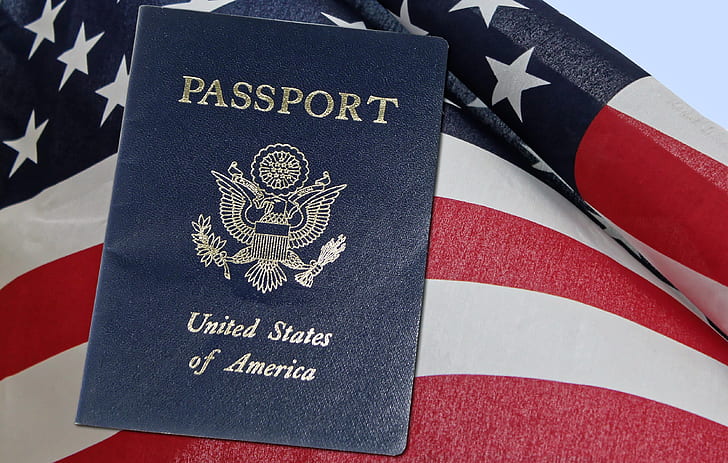 British Passport, america, the national flag of the usa, united states of america, united states