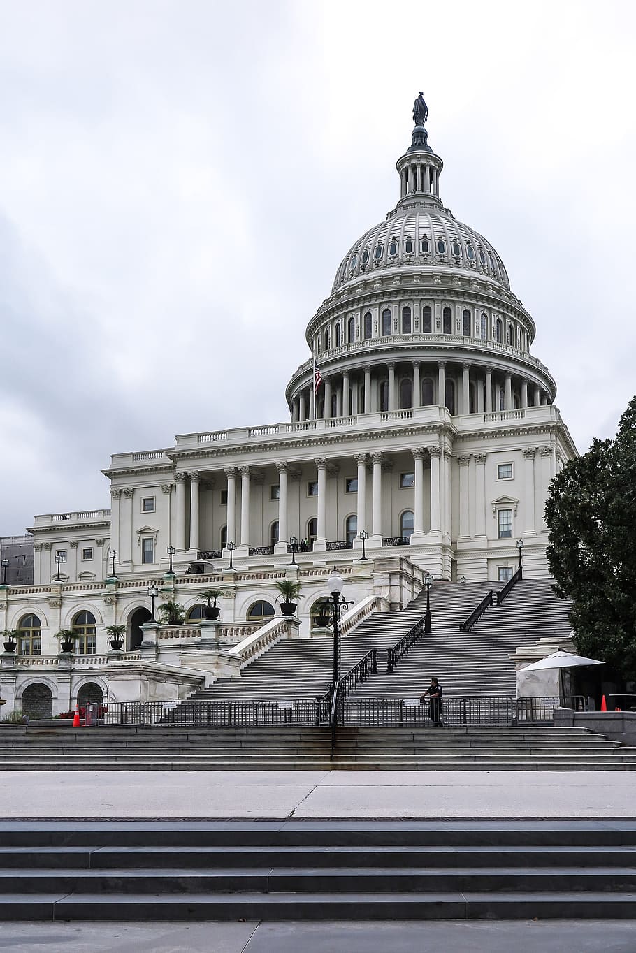 Capitol Building Front, capital, government, federal, staircase Free HD Wallpaper