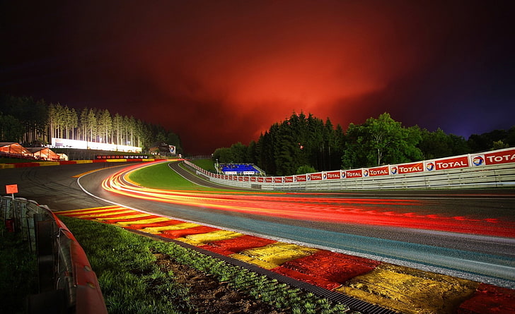 Dirt Track, circuit, long exposure, road, city Free HD Wallpaper