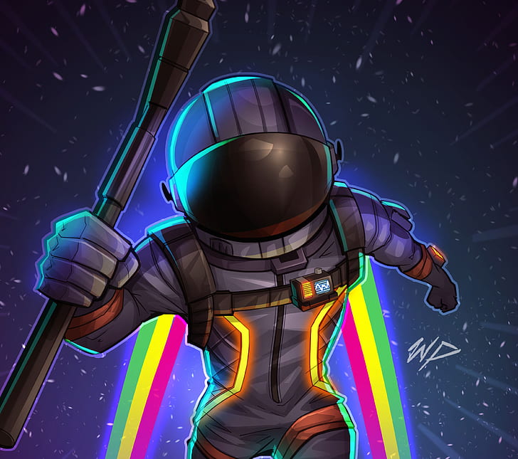 Fortnite Fan Art Drawings, fortnite battle royale, dark voyager Free HD Wallpaper