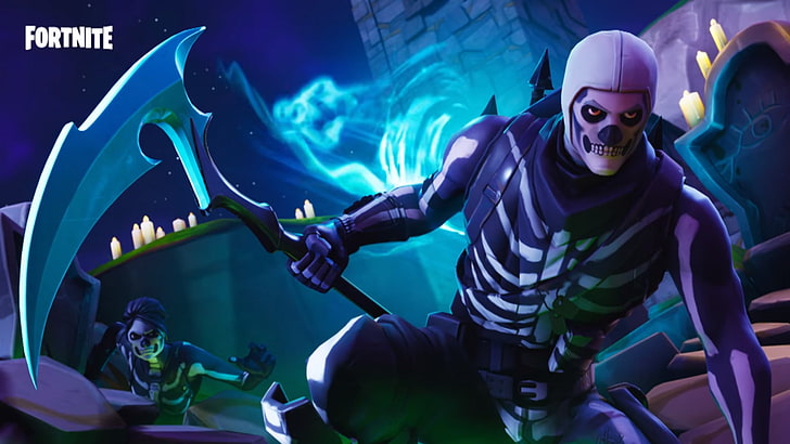 Fortnite Skull Trooper Halloween Costume, fortnite battle royale, fortnite, video game Free HD Wallpaper