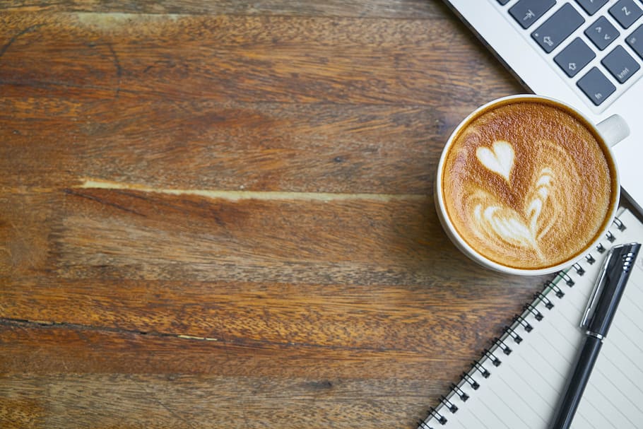 Free Coffee Sign, work, indoors, keyboard, coffee cup