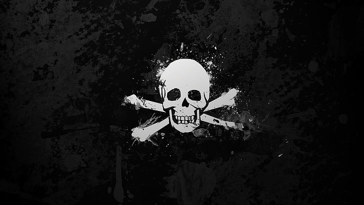 Funny Pirate Flag, text, low angle view, night, indoors Free HD Wallpaper