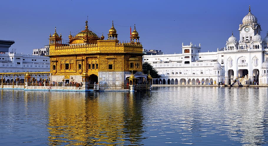 Gold Temple, place of worship, built structure, sky, city Free HD Wallpaper