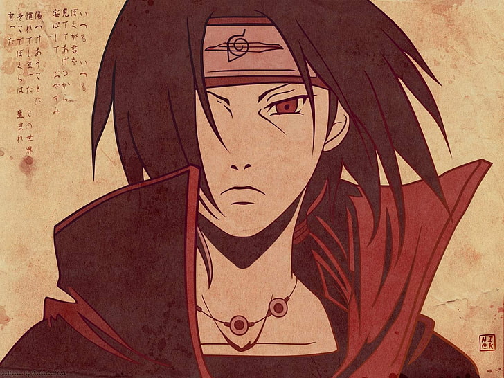 Itachi Uchiha Full Body, mural, uchiha itachi, female likeness, naruto shippuuden Free HD Wallpaper