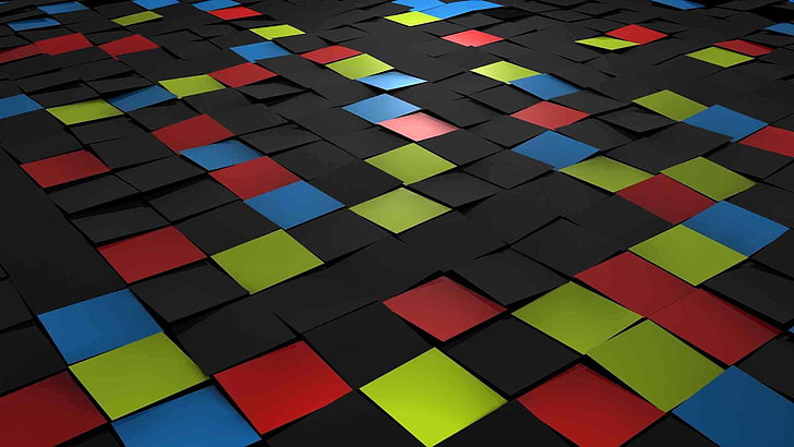 multi colored, vibrant, modern, triangle Free HD Wallpaper