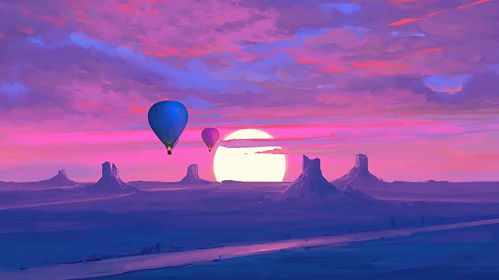 Photographs of Hot Air Balloons, afternoon, balloon, sunlight, hot air balloons