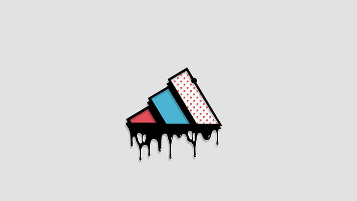 Puma Logo, adidas, logo, paint splatter Free HD Wallpaper