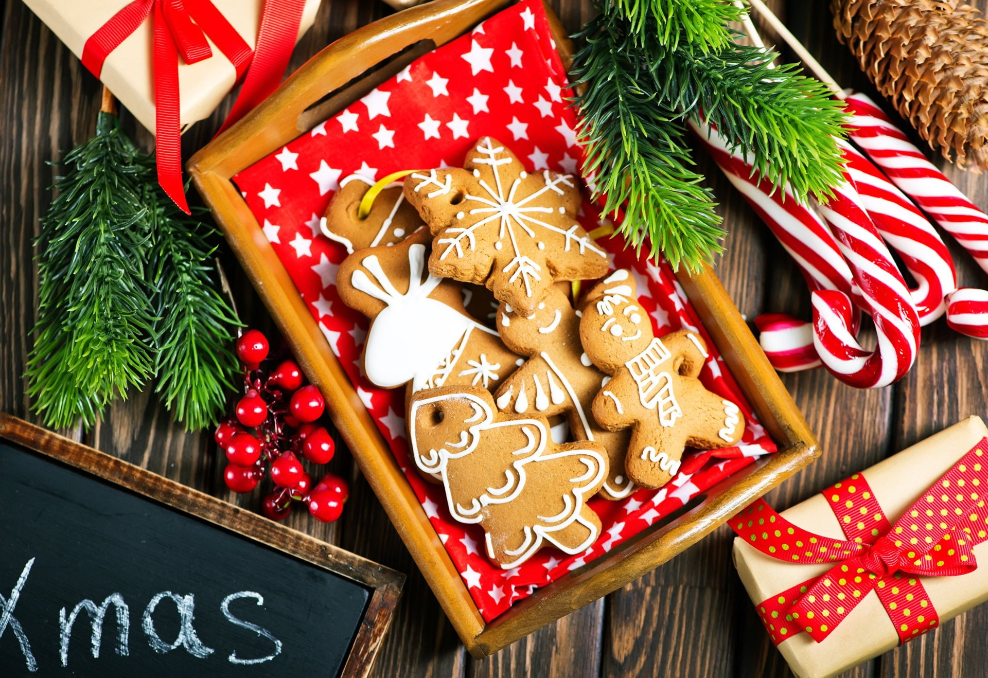 Rustic Aesthetic, gift, christmas, holiday, candy cane