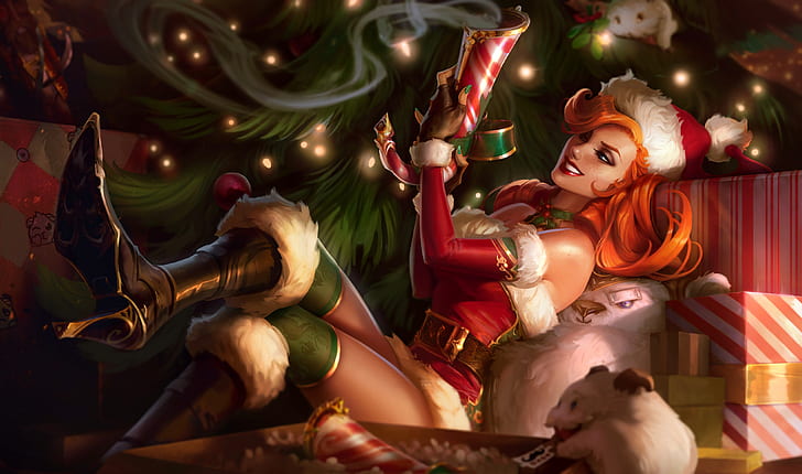 splash, hat, poro, miss fortune Free HD Wallpaper