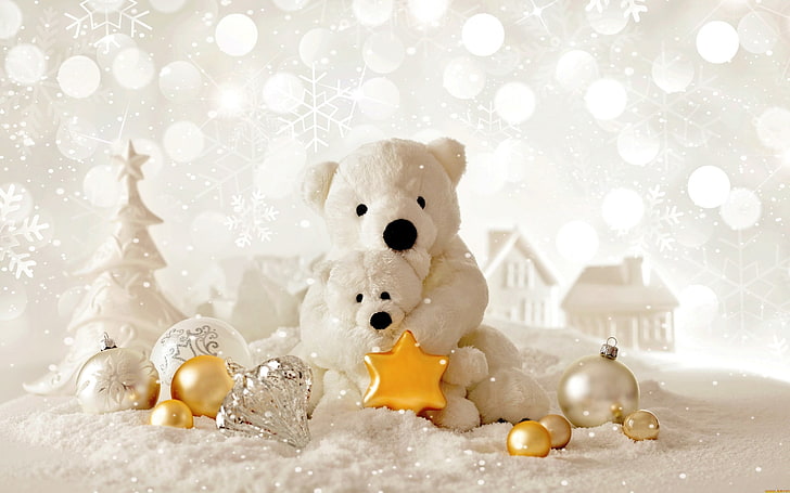 Teddy Bear Christmas Ornament, christmas ornaments, representation, christmas decoration, celebration Free HD Wallpaper