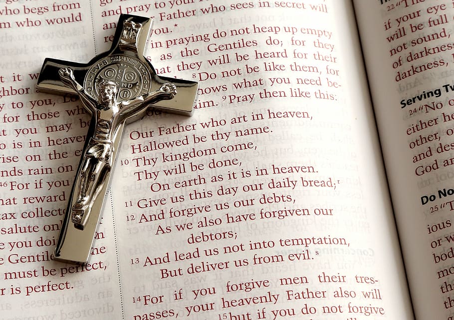 The Our Father Prayer Catholic, catholicism, page, indoors, celebration Free HD Wallpaper