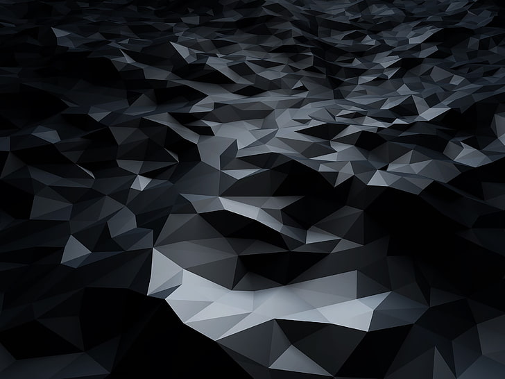 Triangle Low Poly, repetition, no people, computer graphic, abundance Free HD Wallpaper