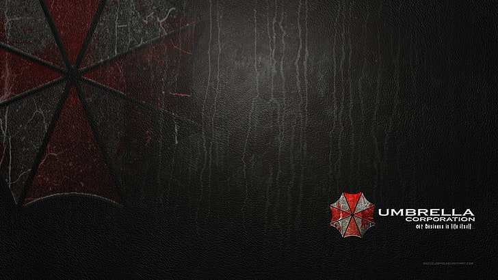 Umbrella Corporation Icon, dark, blackboard, star shape, shape Free HD Wallpaper