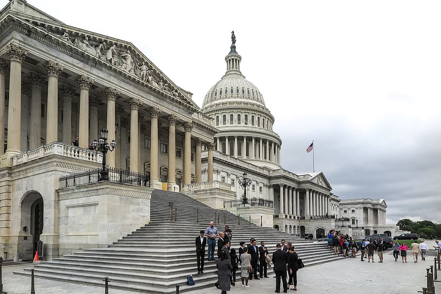 U.S. Capitol, columbia, politics, men, state Free HD Wallpaper