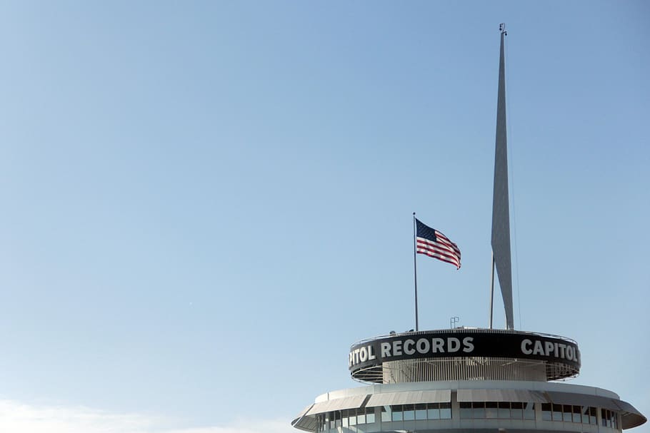 us flag, national icon, copy space, sky