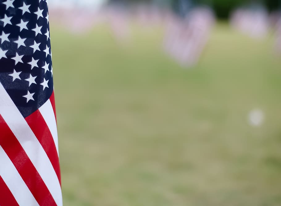 us veterans day, star shape, focus on foreground, white color