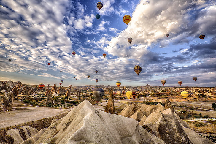 Where Is Cappadocia Hot Air Balloon, environment, built structure, nevsehir, tourist Free HD Wallpaper