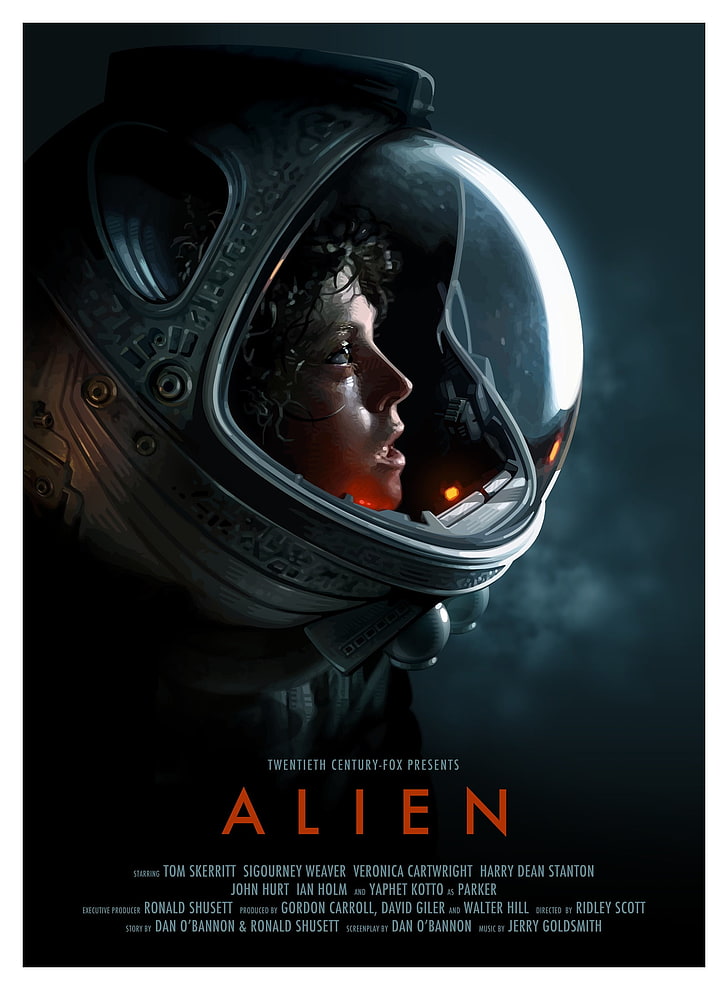 Alien Film Poster, equipment, futuristic, communication, composite image Free HD Wallpaper