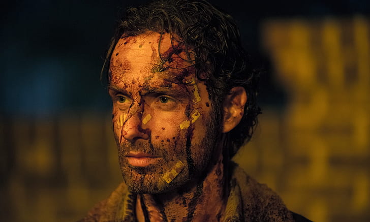 Animated Bloody Knife, rick grimes, the walking dead, bloody Free HD Wallpaper